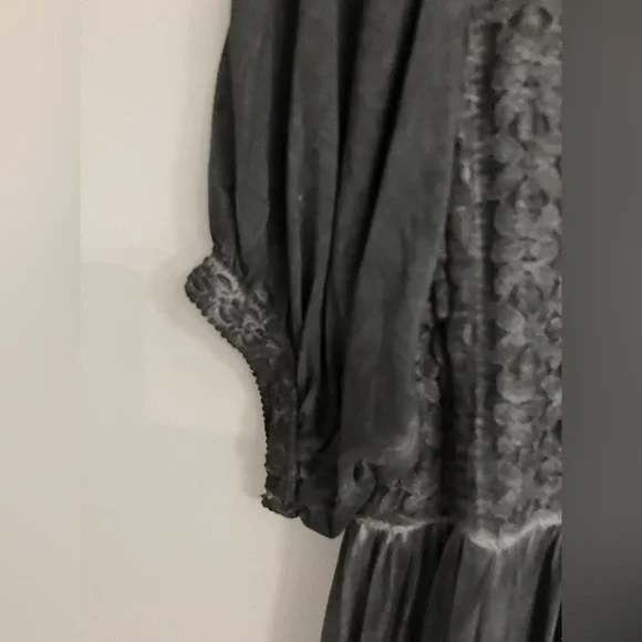 NWOT POL Textured Navy Blue/Grey Mini Dress/Tunic with Amazing Detailing - Picture 4 of 8